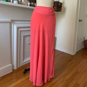 Maxi skirt coral